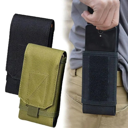 Waterproof Outdoor Camo Tactical Phone Holder – Nylon Waist Belt EDC Hunting Bag