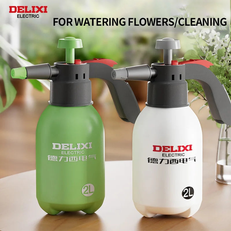 DELIXI ELECTRIC 2L Hand Pump Sprayer – Multi-Purpose Garden Sprayer with Adjustable Nozzle & Safety Valve