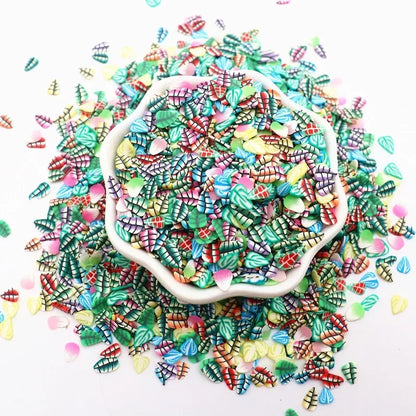 Boxi Polymer Clay Sprinkles - Star, Flower & Fruit Slice DIY Nail Art Accessories