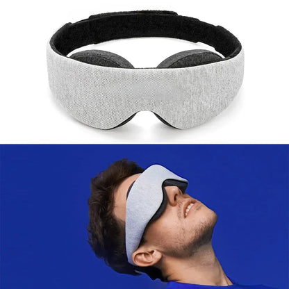 Black 3D Sleep Mask – Memory Foam Eye Shade, Breathable Patch & Relaxing Sleep Aid for Women & Men