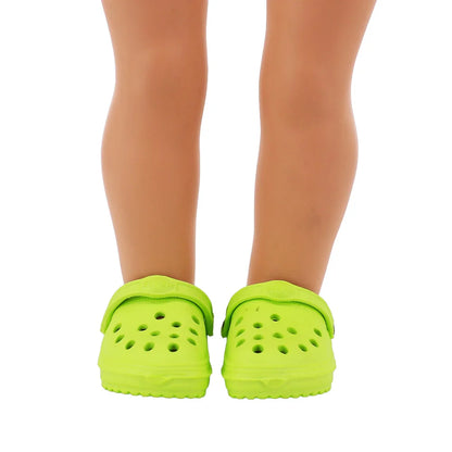 7cm Doll Sandal Shoes for 43cm Born Baby & 18-Inch American Dolls — Accessories for Doll Clothes, Girl’s Toy Gift
