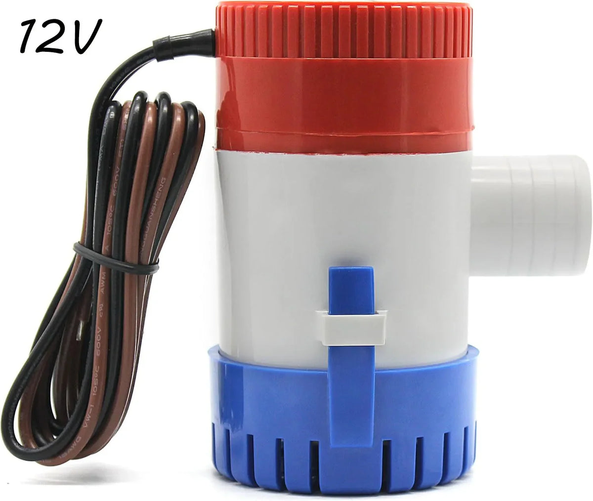12V Submersible Marine Bilge Water Pump 1100GPH – Vacuum Boat Pump for Seaplane, Houseboat & Motorhome Water Removal System