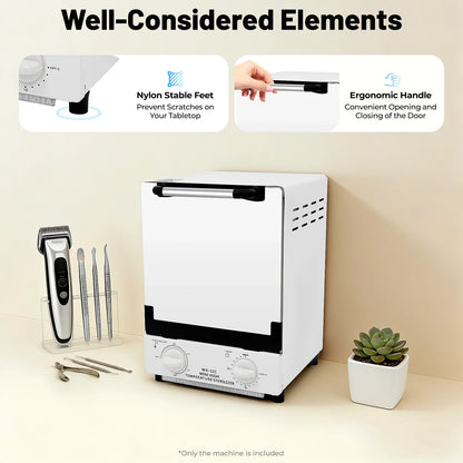 1000W Metal Tool Sterilizer - High-Temperature Dry Heat Cleaning & Sterilizing Cabinet