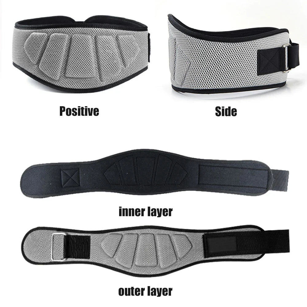 Sports Weight Lifting Belt: Core & Lower Back Support for Men and Women - Workout Waist Belt for Fitness - 1 Piece