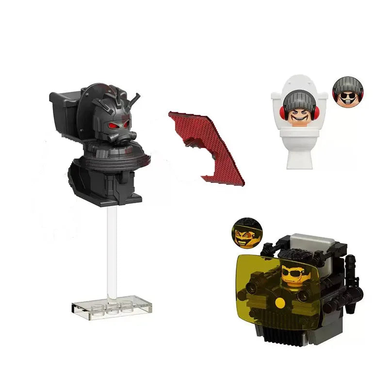2025 KDL844 Toilet Man Mini Puzzle – Cartoon Bricks Action Figure Building Blocks Toy Gift