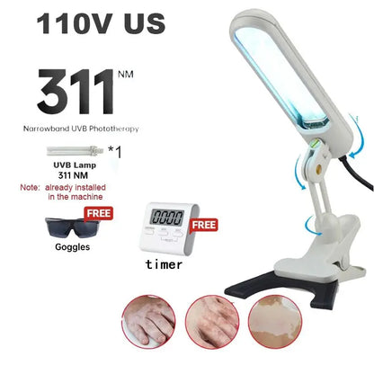 UV 311nm Phototherapy Device – Philips UVB Lamp for Vitiligo, Psoriasis & Skin Treatment