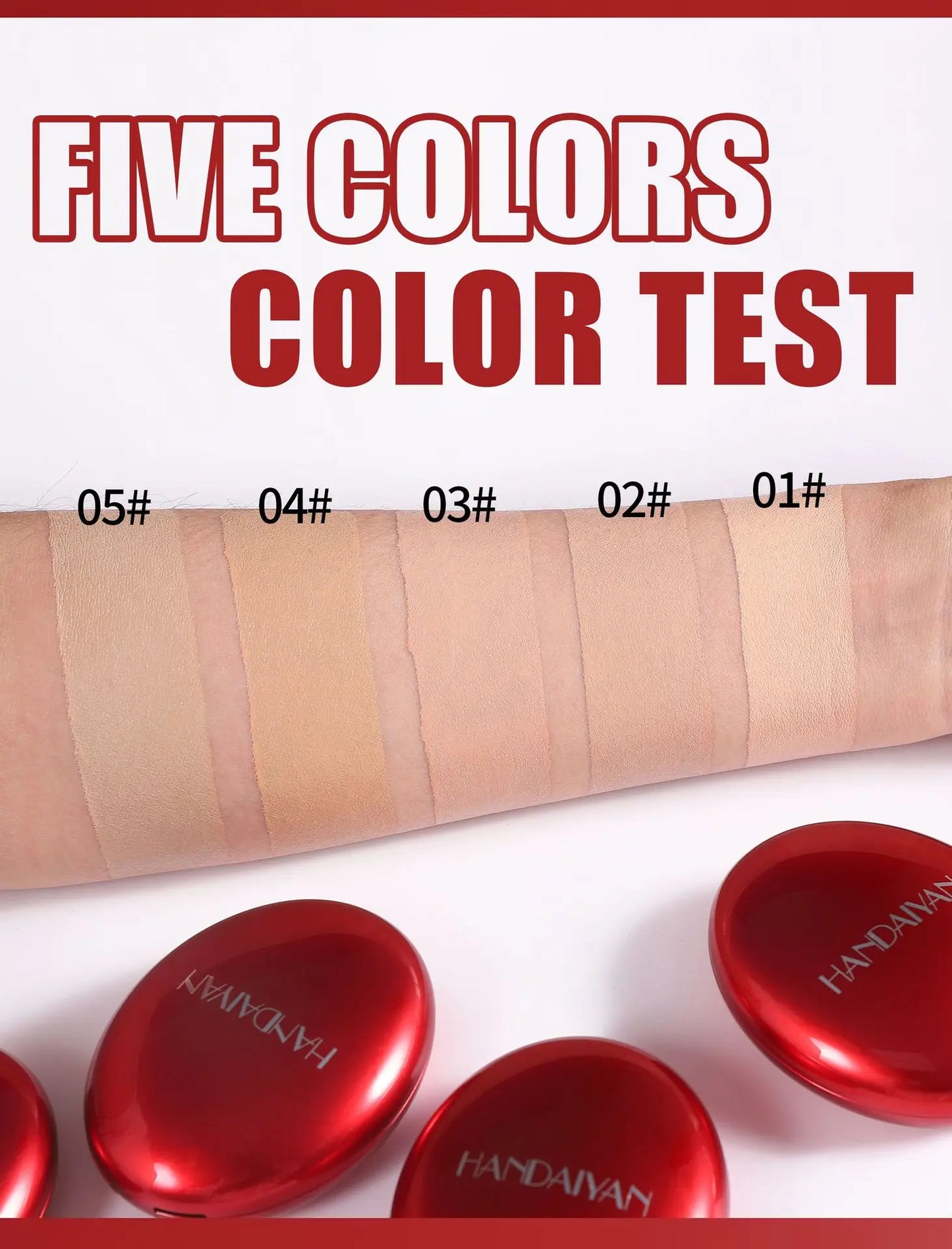 BB Cream Air Cushion Foundation - Full Coverage, Waterproof & Long-Lasting Brightening Makeup for Women - Korean Cosmetics