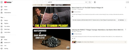 San Martin SN0121T Titanium Diving Watch – NH35 Automatic Movement, Grade 2 Titanium, 120-Click Bezel, 300M Waterproof Wristwatch