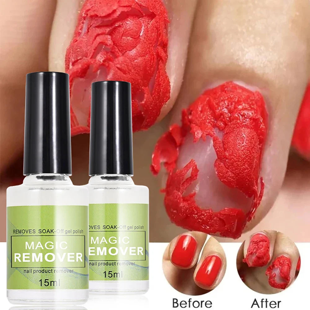 Professional Nail Polish Remover Gel — Fast 3-Min Soak-Off, Safe on Nails, Removes UV & Gel Polish Quickly