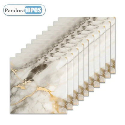 Self-Adhesive Wallpaper Tile Stickers - Waterproof 30x30cm Kitchen & Bathroom Home Decor