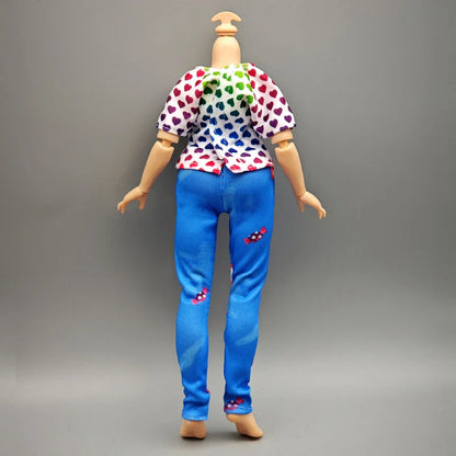 Handmade Doll Dresses & Shoes – Outfit for 28cm High School Dolls with Big Eyes & Long Eyelashes, Perfect Birthday Gift