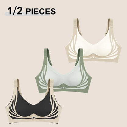 Seamless Push-Up Angel Wings Bra Set for Women – Soft Wireless Comfortable Breathable Lingerie (1 or 2 Pack)