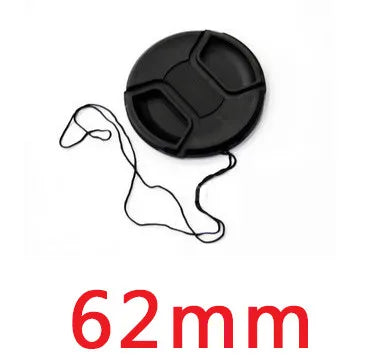Camera Lens Cap Holder Cover — Fits Canon, Nikon, Sony, Olympus, Fuji, Lumix (37-95mm)