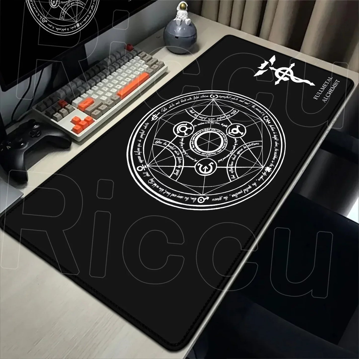 Fullmetal Alchemist XXL Gaming Mouse Pad – Large Anti-Slip Keyboard Desk Mat for Home & Office