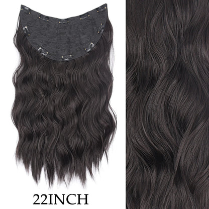 Women’s 7Pcs Hair Extensions with 16 Clips – Natural Black Straight Ombre Hairpiece