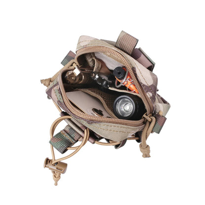 Molle EDC Pouch – Water Bottle & Canteen Carrier, Outdoor Sports Phone Holder, Camping & Hiking Waist Bag