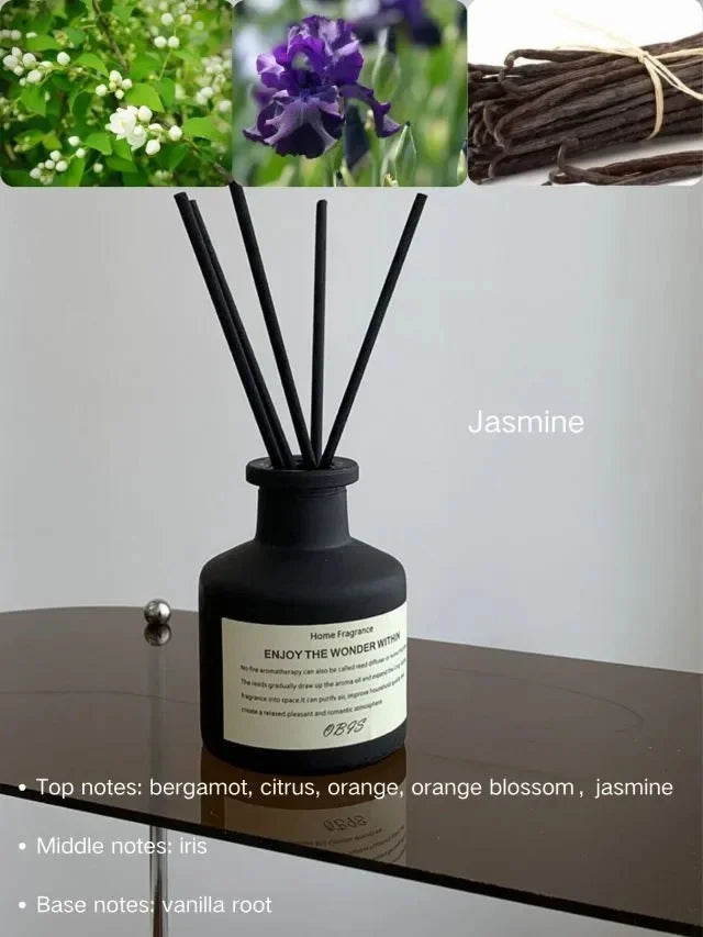 50ml Flameless Freesia Jasmine Reed Diffuser – Home Fragrance Oil & Room Air Freshener
