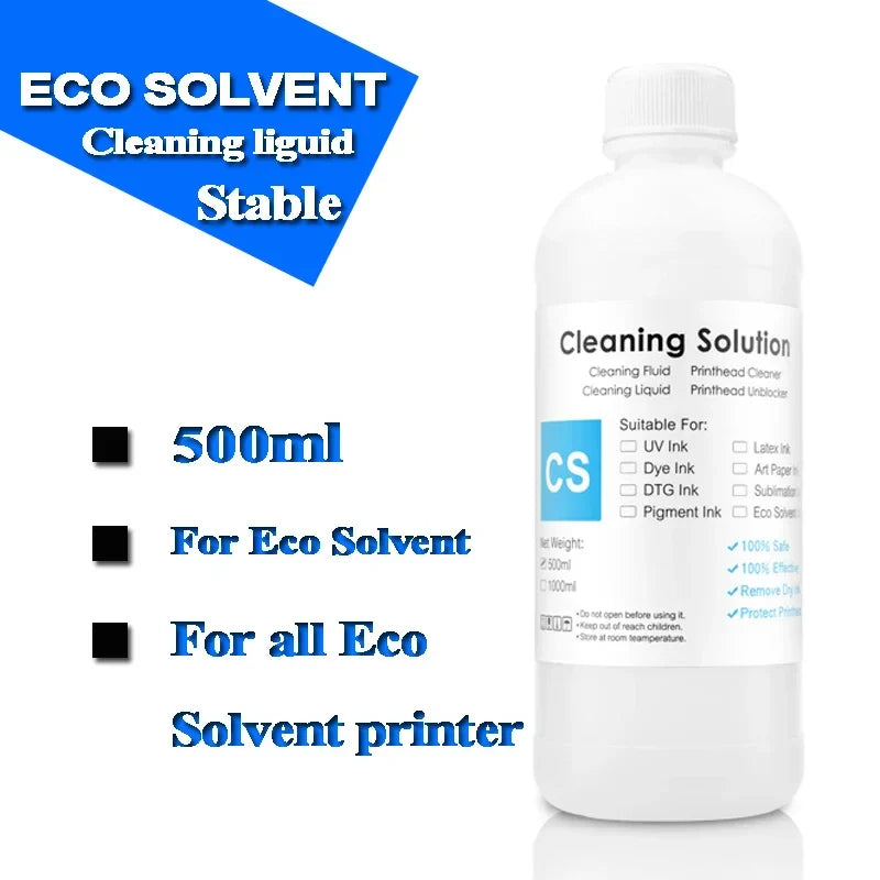 Eco Solvent Ink Cleaning Solution for Epson Mimaki Roland Printhead JV3 JV33 JV34 JV5 CJV5 Maintenance Cleaning Fluid