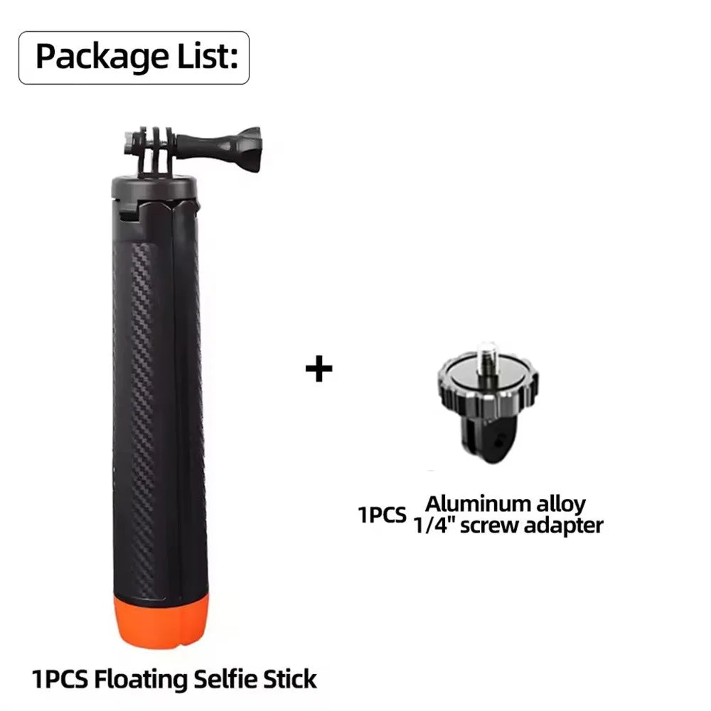 BSLIUFANG Underwater Buoyancy Pole Selfie Stick Tripod — Extendable Mount for GoPro, Insta360, DJI Osmo, and Sports Cameras