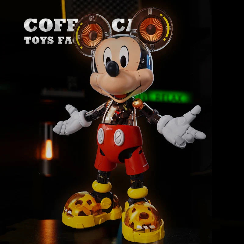 Disney 30cm Mickey Mouse 3D Bricks Model – Cute Anime Building Blocks Action Figure Toy & Cartoon Decor Gift
