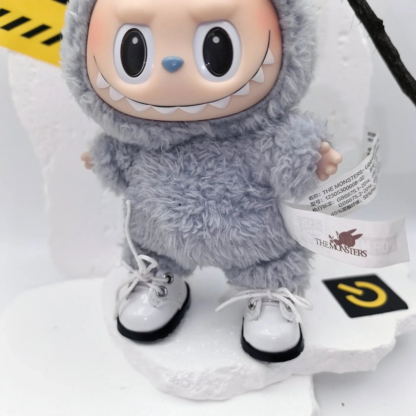 17cm Labubu POP MART Blind Box Doll Clothes – Cute Princess Dress with Suspenders Skirt (Clothes Only)