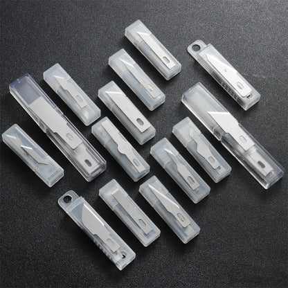 10pcs Non-Slip Metal Craft Knife Blades – Precision Engraving & Cutter Tools for PCB Repair & Mobile Phone Scalpel