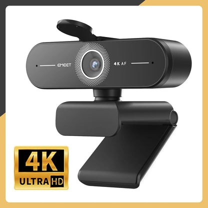 EMEET C60E Webcam | 4K/2K/1440P/1080P USB Autofocus Camera for Video Calls & Conferences