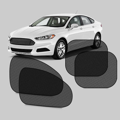 SEAMETAL 2PCS Car Window Sunshade Covers - UV Protection Black Sun Shields for Front and Rear Windows, Summer Car Accessories
