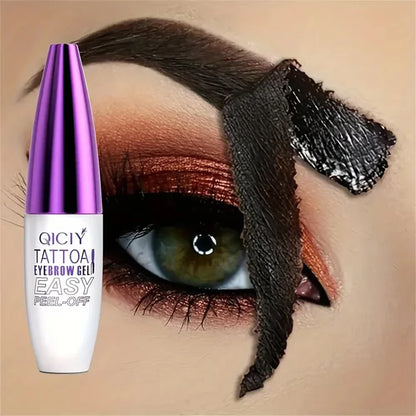 Long-Lasting 3-Day Tattoo Eyebrow Gel Cream – Easy Peel-Off, Smudge-Proof, Sweat-Resistant Waterproof Cosmetic
