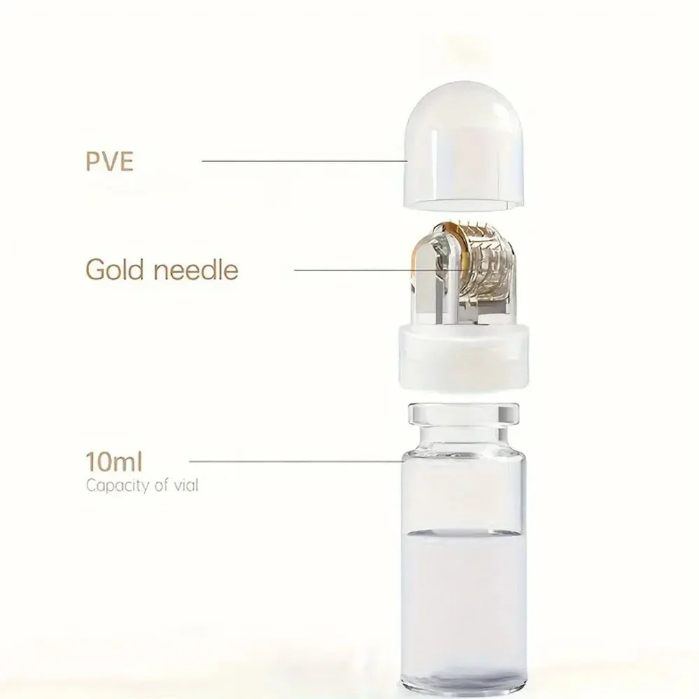 Hydra Roller 64-Pin Titanium Derma Needle – Reusable Skin Care Tool for Anti-Aging, Whitening & Serum Absorption