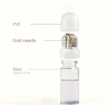 Hydra Roller 64-Pin Titanium Derma Needle – Reusable Skin Care Tool for Anti-Aging, Whitening & Serum Absorption