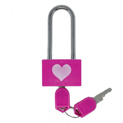 Modern Minimalist Anti-Theft ABS Locker Padlock – Love Lock for Valentine's Day and Couple's Long Handle Security Lock