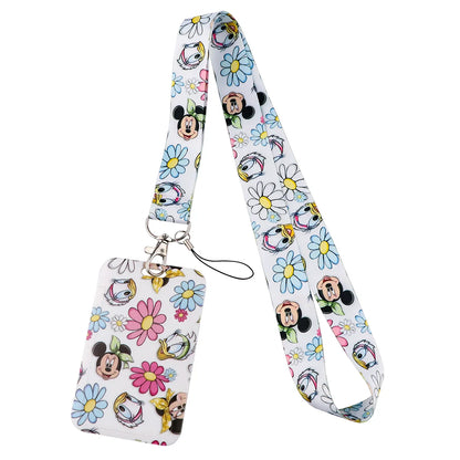 Cartoon Stitch Credential Holder Lanyard – Cute Neck Strap for Keychain, Pass & Credit Card Holder Accessories