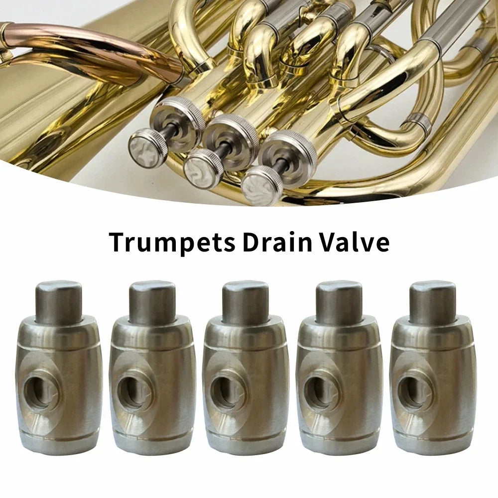 Trumpet Drain Valve Button - White Copper Water Key Replacement Part