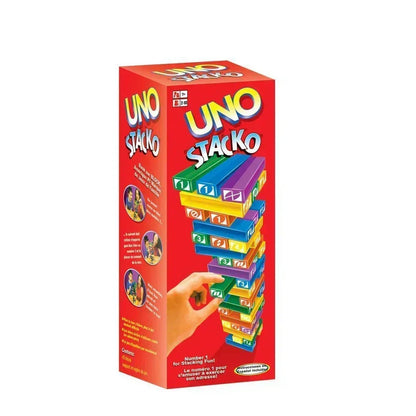 Stacko UNO Card Game – Family Board Game, Party & Educational Puzzle Toy, Birthday Gift