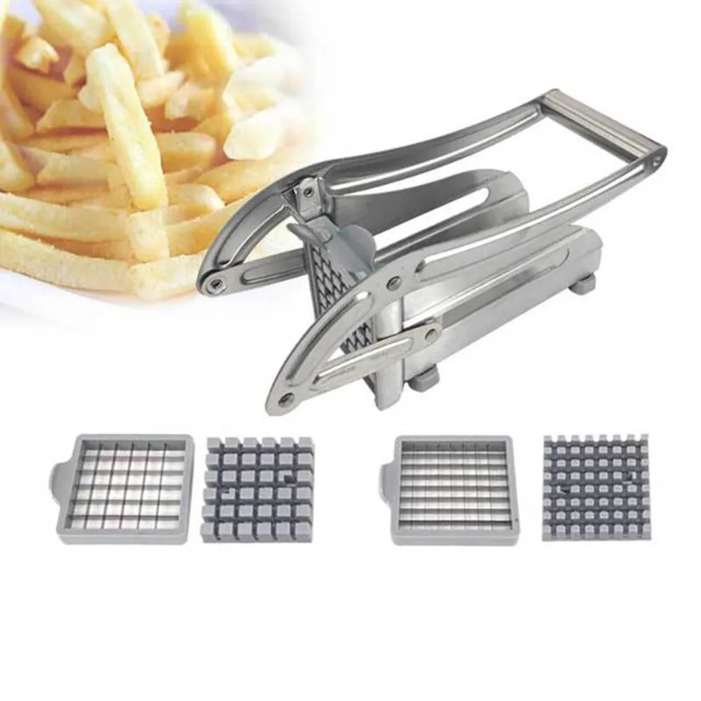 Multifunction Stainless Steel Manual Vegetable Cutter – Potato, Cucumber, and Fruit Slicing Machine
