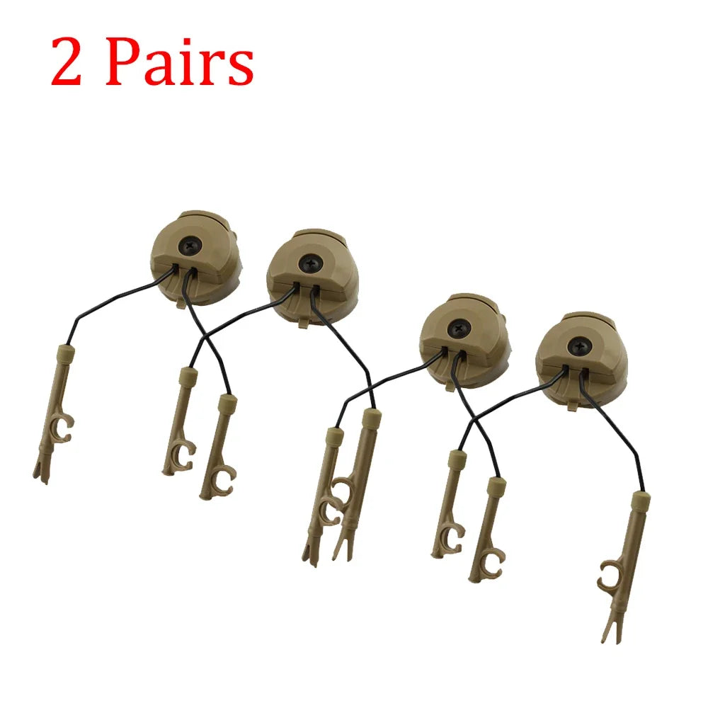 Tactical Headset Bracket – Ops Core Helmet ARC Rail Adapter Set for Comtac II Series Military Noise Cancelling Headset