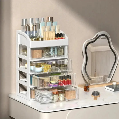 Multi-Layer Desktop Storage Box | Hair Decoration, Cosmetics and Jewelry Organizer | Versatile Drawer for Stationery