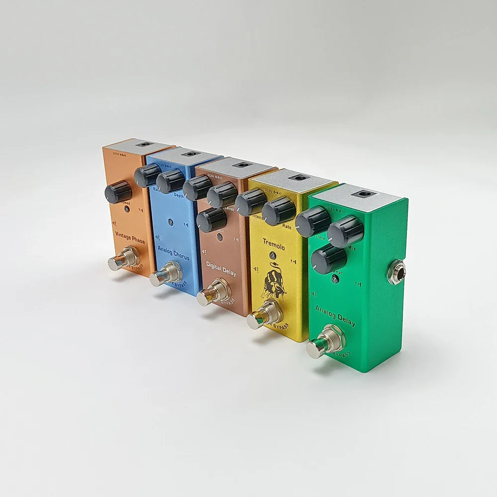 Electric Guitar Effects Pedal – Vintage Overdrive, Chorus, Tremolo, Delay & Ultimate Drive Options