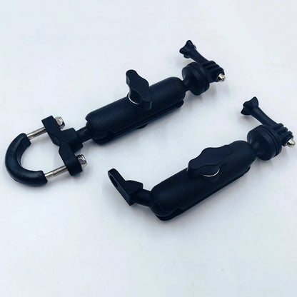 Motorcycle & Bicycle Handlebar Mirror Mount for GoPro 12/11/10/9/8 – Compatible with Insta360 X3/X4 & DJI Action Camera Accessories