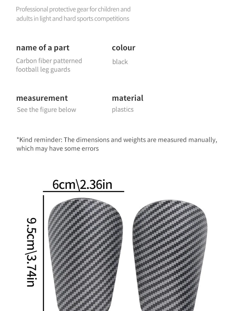 Mini Shin Guards for Football Training - Lightweight, Comfortable Protection for Maximum Performance