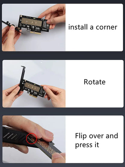 ZoeRax NVME Pro Adapter - M.2 NVME SSD to PCIe 4.0 Adapter Card for PC & Video Card