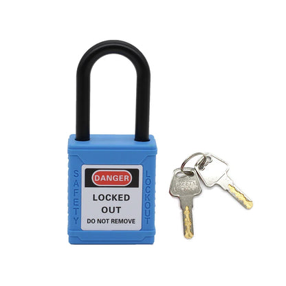 Industrial Safety Padlock – 38mm Nylon Shackle LOTO Lockout for Personal Power & Engineering Use