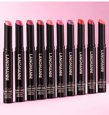 Diamond Pearlescent Lipstick – Waterproof, Long-Lasting Matte Velvet Lipstick with Non-Stick Shine for Sexy Red Lips          Ask ChatGPT