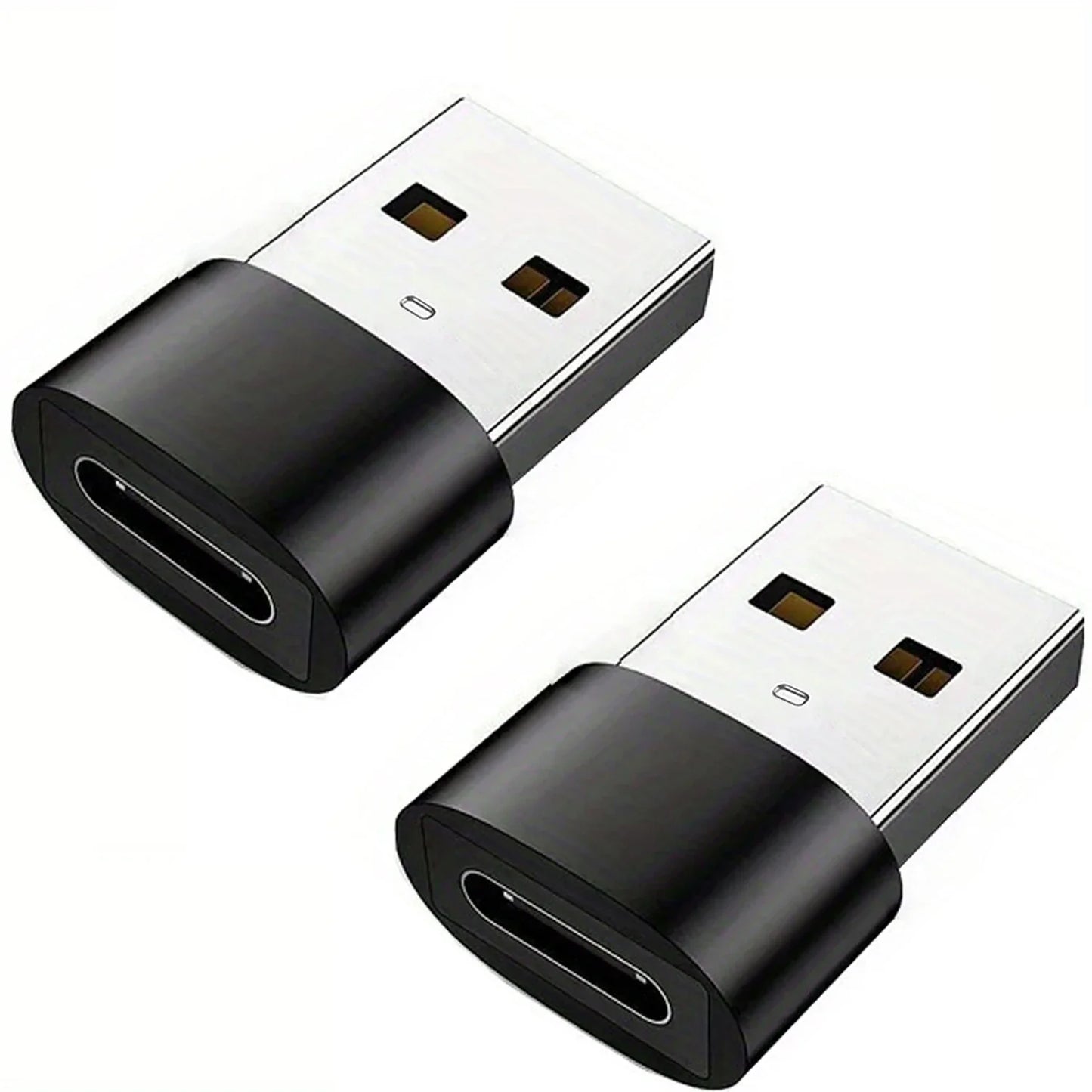 USB-C to USB Adapter – Type-C Male to Female Converter for Phones, PCs, and Laptops, 1/2/5pcs Pack