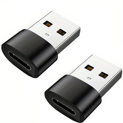 USB-C to USB Adapter – Type-C Male to Female Converter for Phones, PCs, and Laptops, 1/2/5pcs Pack