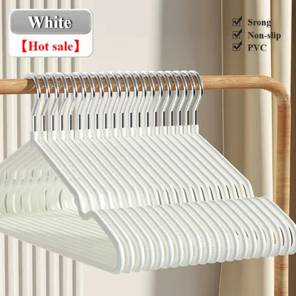 10pcs Metal No-Slip Clothes Hangers – Durable Space-Saving Bedroom Organizers