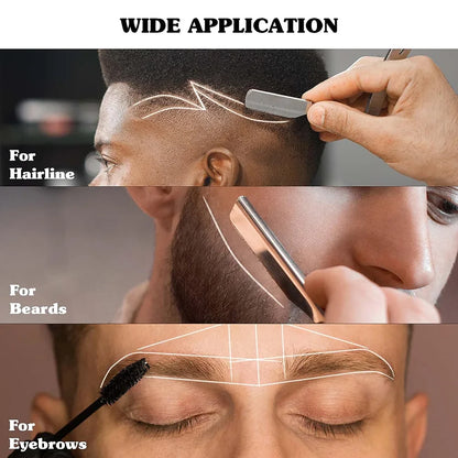 Men’s Beard Edge & Hairline Pencil – Razor Trace Barber Shaping Tool with Sharpener, Eyebrow & Makeup Pencil