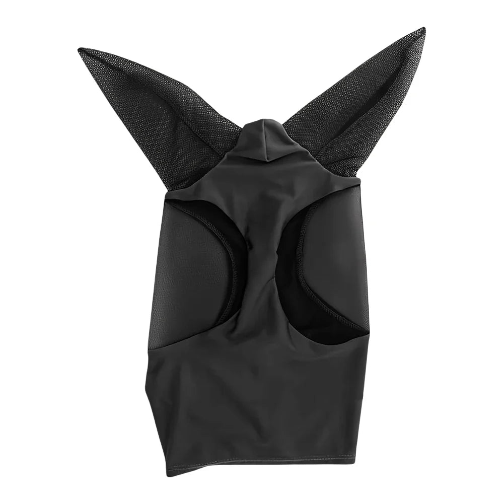 Anti-Fly Knitted Mesh Horse Mask — Breathable Anti-Mosquito & Anti-Worm Equestrian Riding Gear