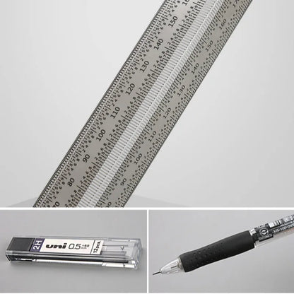 High-Precision T-Type Hole Ruler | Stainless Steel Woodworking Scribing Mark Line Gauge Measuring Tool